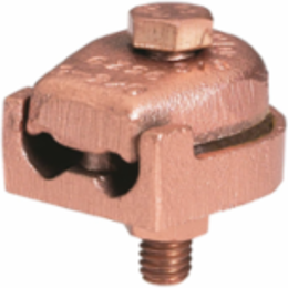 Mechanical Grounding Connector, For Copper Cable to Bar, 3 AWG (Str) - 2/0 (Str), 3/8" Stud