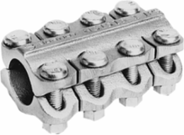 Al Bolted Coupler, Connection Type: Al Tube To Tube, Tube Size: 4 IPS, Bolt Dia.:5/8 IN