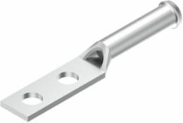 Tin Plated Compression Terminal Connector, 4 AWG, 1/2 Inch Stud, 0.83 Inch Pad Width