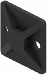 Nylon 6/6 Cable Tie Mounting Base, 1.125 Inch Width, Rubber Adhesive