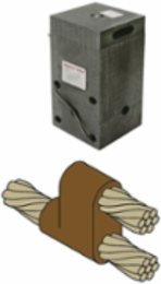 Exothermic Mold for Horizontal Parallel Tap, 4/0 AWG Run, 2/0 AWG Tap
