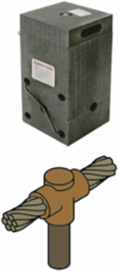 Exothermic Mold for 4 AWG Cable to 1/2 Inch Ground Rod, UL Listed
