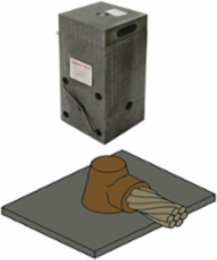 Horizontal Cable to Steel Surface Mold for 4/0 AWG Copper, BURNDYWeld
