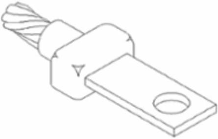Exothermic Mold for 1/0 AWG Copper Conductor to 1/4" x 1" Lug Connection