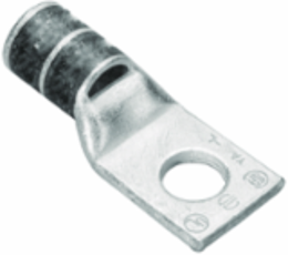 HYLUGTM Terminal Connector, 4 AWG, 5/16 Inch Stud, Tin Plated, Gray, Chamfered