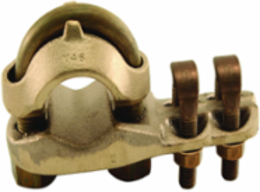 Cable to Cable Connector, Copper Alloy, 1-0 to 4-0 AWG, 230 kV Rating, Bolted Tees