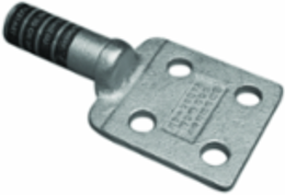 HYLUG Copper Terminal Connector, 4 Hole, Long Barrel, 3.00 Inch Pad Width, 35 kV Rating
