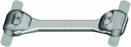 Rigid 6 Inch Spacer, 3000 kcmil AL, 138 kV, 2 Piece Design, 9.38 Inch Length