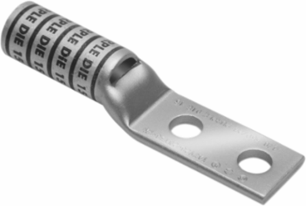 HYLUGTM Standard Length Barrel Terminal, 1/0 AWG, Tin Plated, 3.38 Inch