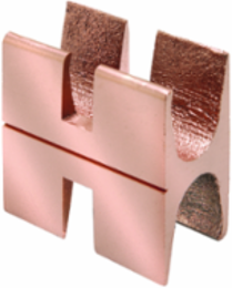 Copper Compression H-Tap Connector for 2 AWG - 250 kcmil, 1 Inch Ground Rod