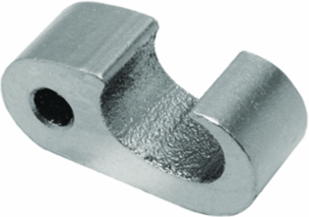 Copper Compression Ground Rod Tap Connector, 1-0 to 2-0 AWG, 1/2 Inch - 5/8 Inch Rod