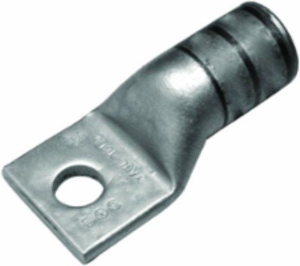 Copper Compression Terminal, 1-1/2 Inch Strip Length, 4 AWG, 35 kV Rating