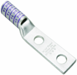 Long Barrel Hylug Connector, 6 AWG, 2 Holes, 1/2 Inch Stud, 35 kV