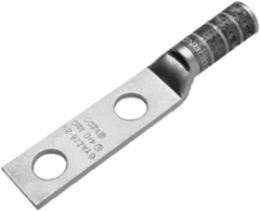 Copper Terminal Connector, 750 Kcmil, 3/8 Inch Stud, 2 Holes, 5.82 Inch Length