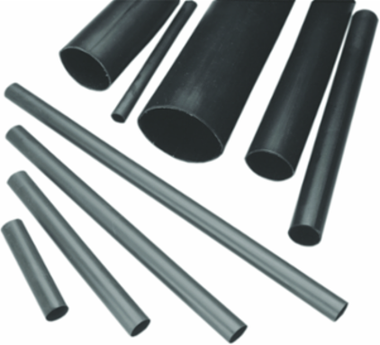 Heat Shrink Tubing 1 Inch ID Min, 2/0-300 AWG, Red Polyolefin 25 Ft Reel