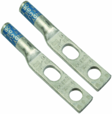 HYLUGTM Terminal Connector, 2 AWG Copper, 3/8 Inch Stud Size, 1-5/16 Inch Strip Length