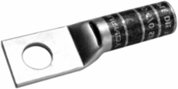 Long Length Barrel HYLUG Copper Compression Terminal, 3 AWG, 35 kV, 2.63 Inch Overall Length