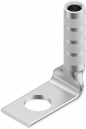 HYLUGTM Terminal 3 AWG, 1 Hole, 1/2 Stud, Long Barrel, 90 Degree, Tin Plated