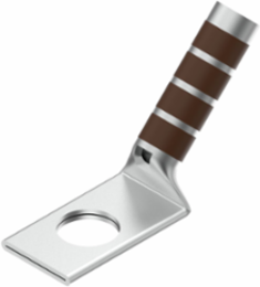 Long Length Barrel Terminal, 2.20 Inch Length, 2 AWG, 1 Hole, Copper