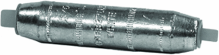 Aluminum Reducer, 0.85 Inch OD, 1-3/8 Inch Length, Tin-Plated, 35 kV Rating