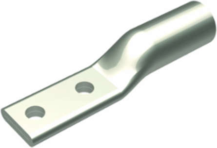 Aluminum Terminal Connector, 2 Hole, 700-750 kcmil, 35 kV, 1/2 Inch Stud