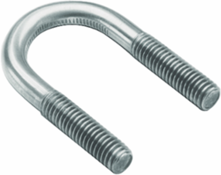 DURIUM Silicon Bronze U-Bolt, Corrosion Resistant