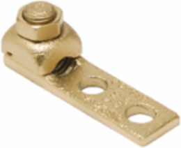 Cu Alloy Side Entrance Terminal, 1/0 - 2/0 Str, 2-Nema pad Holes