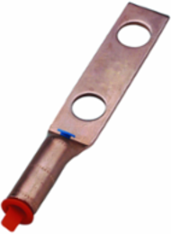 Hylug Copper Grounding Terminal, 4.71 Inch Length, 2 Str. Size, UL Listed