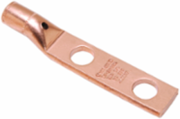 Copper Compression Lug Terminals, 1/0 AWG, 1/2 Inch Stud, 4.60 Inch Length Overall