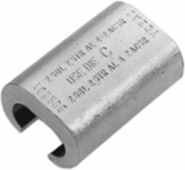 Copper HYLUGTM Terminal, 5.56 Inch Long, 3/0 AWG, 2 Holes, 15 Degree Tongue Angle