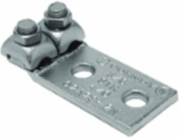 4-Hole Copper Terminal for 2 Conductors 250-350 kcmil, 1/2 Inch Studs, 4.50 Inch Length