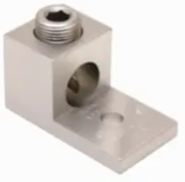Aluminum Universal Terminal, 1 Hole, 6-2/0 AWG, 1/4 Inch Stud, Tin Plated