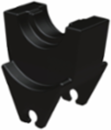 Steel Circular Butting Twin Die, 500 KCMIL Cu, Brown, 20-500 Index