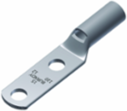 Metric Copper Tubular Terminal 2 Holes 1/2" Stud 35000V 23.6" Pad Width