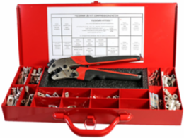 Full Cycle Ratchet Crimper Kit, 17.85 Inch Length for #12-2 AWG Terminals