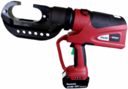15-Ton Battery Crimper, 5Ah Li-Ion, 2" Jaw Opening, Hard Case