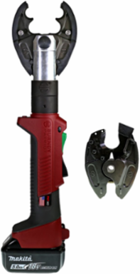 6-Ton IN-LINE Crimper with 5Ah Li-Ion Battery, 18.73 Inch x 4.375 Inch