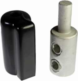 750 KCMIL Aluminum Mechanical Pin Adaptor, 4.46 Inch Length, 600 Volt Rated