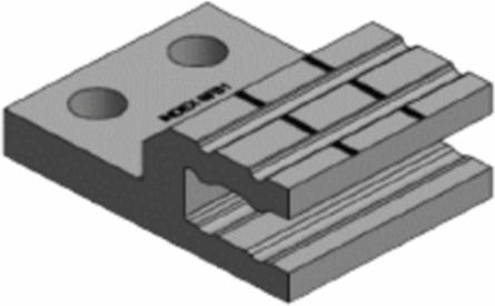 Flexible Bus Terminal, 2.75 Inch Length, 3/8 Inch Stud Size, UL Recognized
