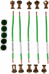 Grounding Wire Tray GND Kit, 9 Inch, 6 AWG, TIA-607 Compliant, 5 Pack