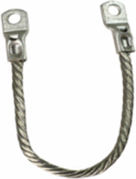 Wiley Rope-Lay Bonding Jumper, 5/16 Inch Stud, 6 Inch Length, #6 AWG
