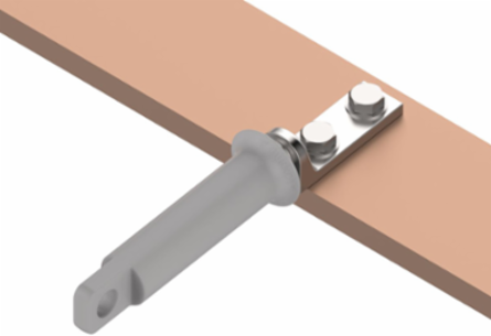 Safety Ground Stud, Tin-Plated Copper, 30mm Ball Stud, ASTM F855 Grade 5H