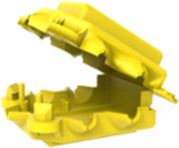 KPU1C, Yellow Cover Only, Flexible Fingers Conform to Conductor, Used with KPU2C4CT, KPU2C4CTC comes with connector and cover