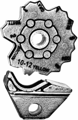 Die Wheel/Nest for #12 AWG - #2 AWG Crimping, 0.1 lb. Weight, Interchangeable Die Type