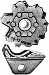 Die Wheel/Nest for #12 AWG - #2 AWG Crimping, 0.1 lb. Weight, Interchangeable Die Type