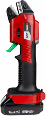 Battery Operated Crimper 2Ah 18V, 10.6 Inch x 2.8 Inch x 4.2 Inch, Hard Case