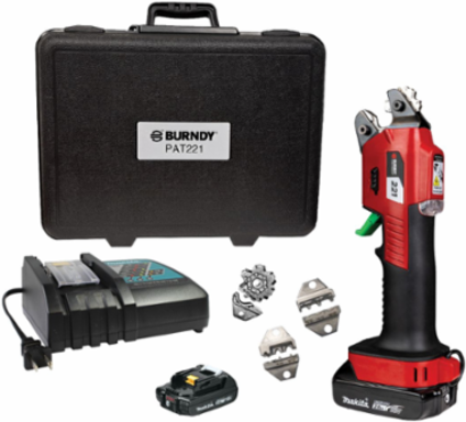 Battery Operated Crimper 2Ah 18V, 10.6 Inch x 2.8 Inch x 4.2 Inch, Hard Case