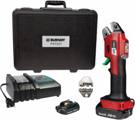 PATRIOT Battery Crimper, 18V, Crimping Range #22 AWG - #10 AWG, 2.6 lb.