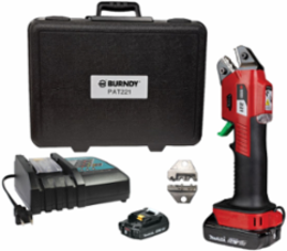 PATRIOT Battery Crimper, 18V, Crimping Range #22 AWG - #10 AWG, 2.6 lb.