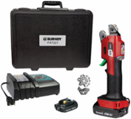 Battery Crimper with 2Ah Li-Ion, Crimping Range #12 AWG - #1 AWG, 10.6 Inch